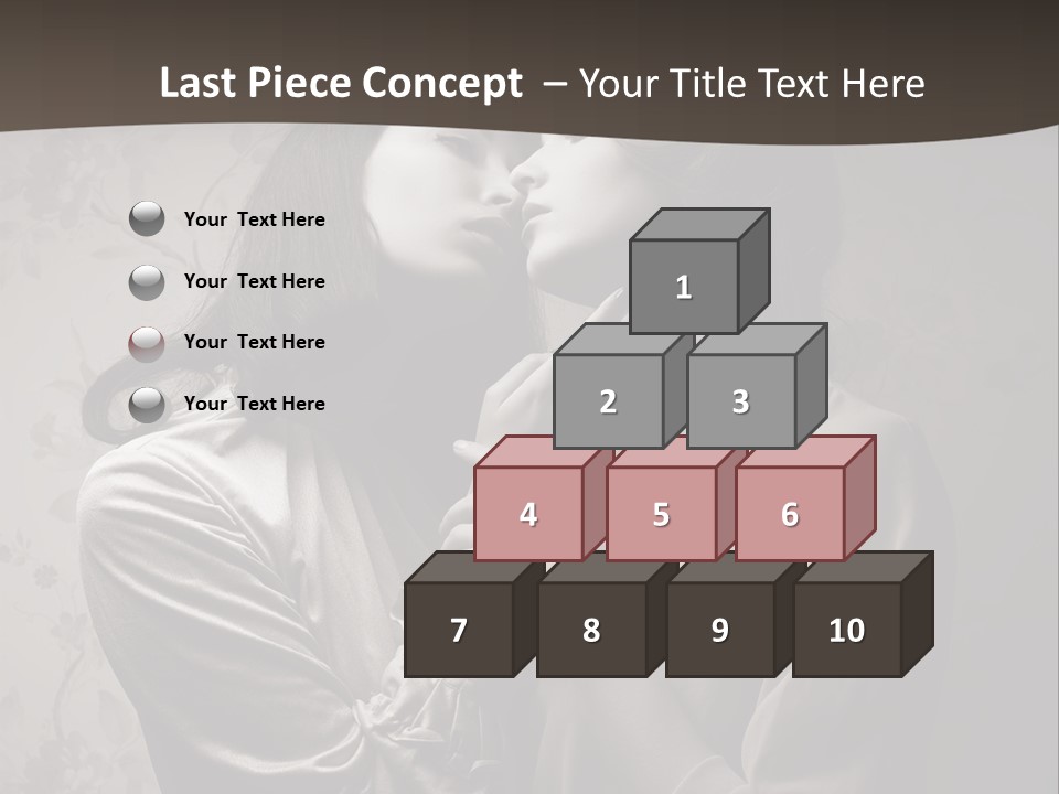 Two Women Are Touching Each Other With Their Hands PowerPoint Template