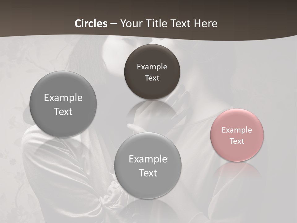 Two Women Are Touching Each Other With Their Hands PowerPoint Template