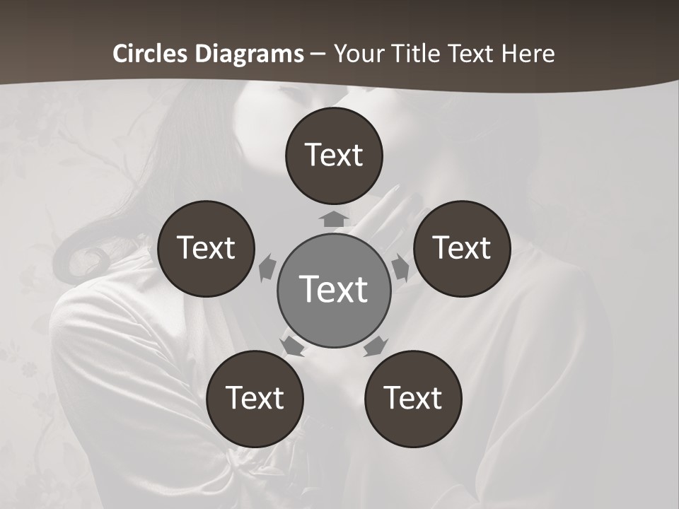 Two Women Are Touching Each Other With Their Hands PowerPoint Template