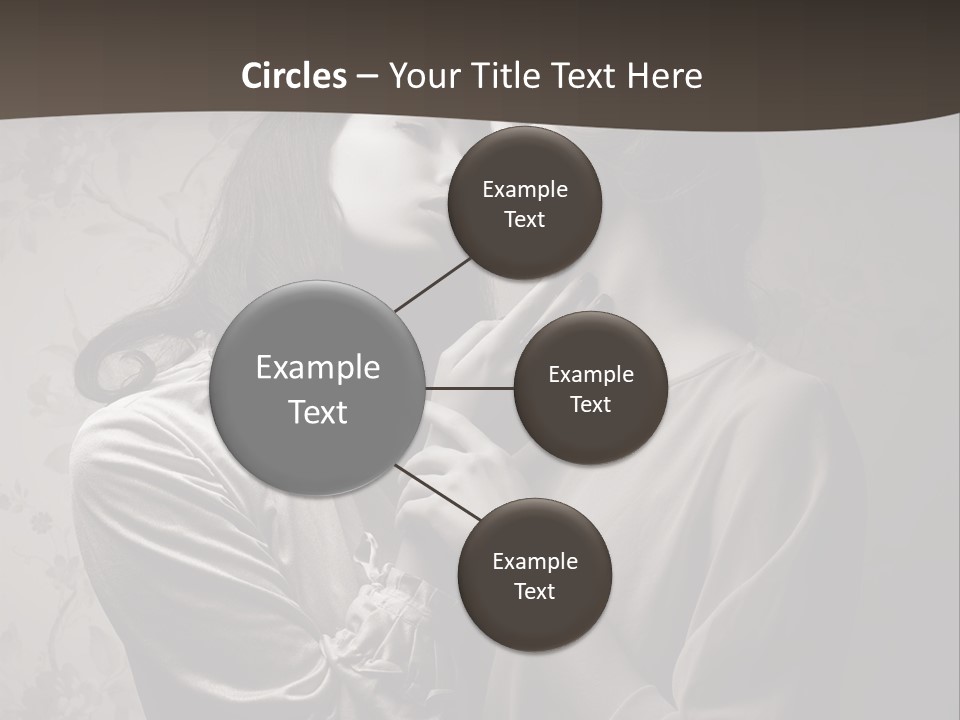 Two Women Are Touching Each Other With Their Hands PowerPoint Template