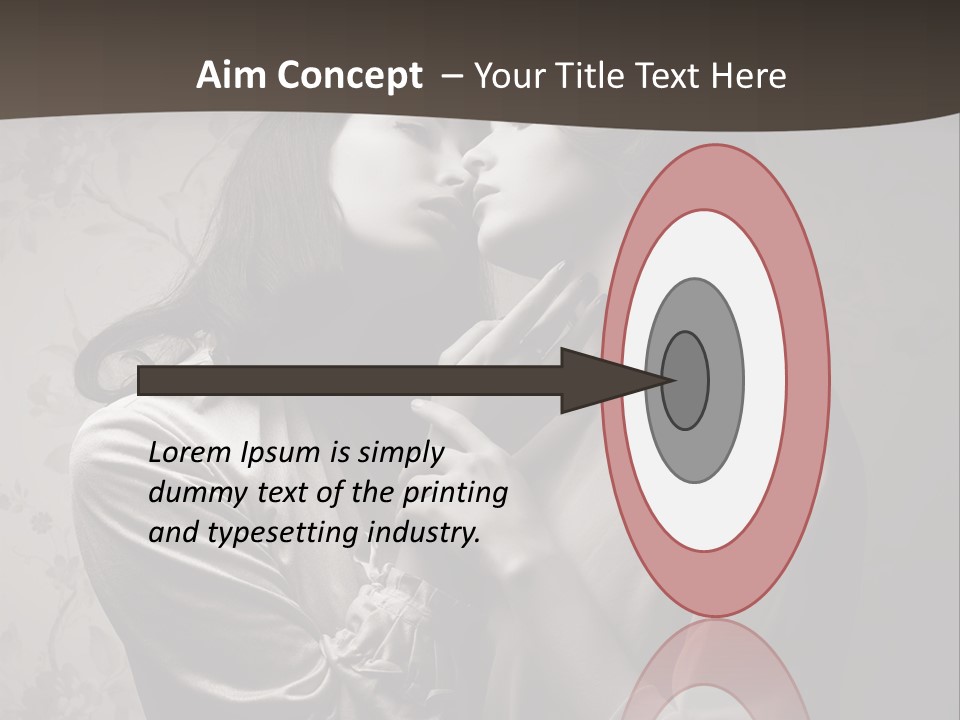 Two Women Are Touching Each Other With Their Hands PowerPoint Template