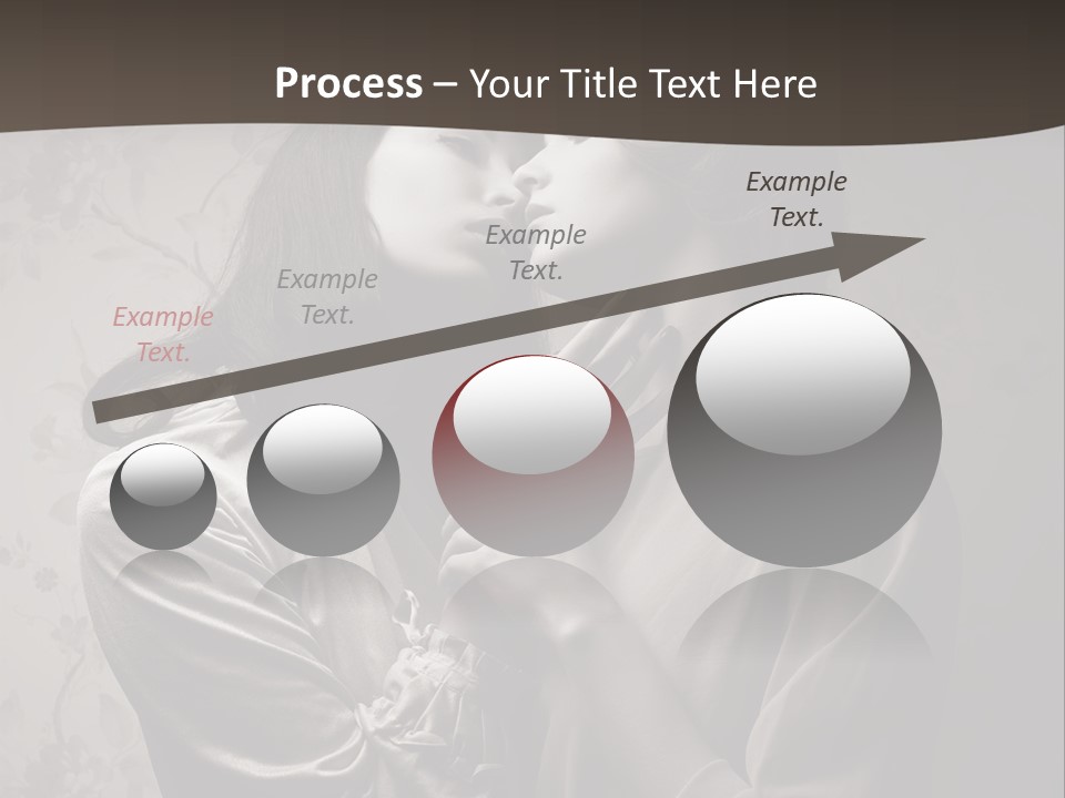 Two Women Are Touching Each Other With Their Hands PowerPoint Template