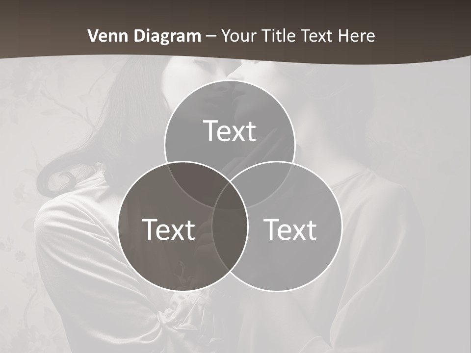 Two Women Are Touching Each Other With Their Hands PowerPoint Template