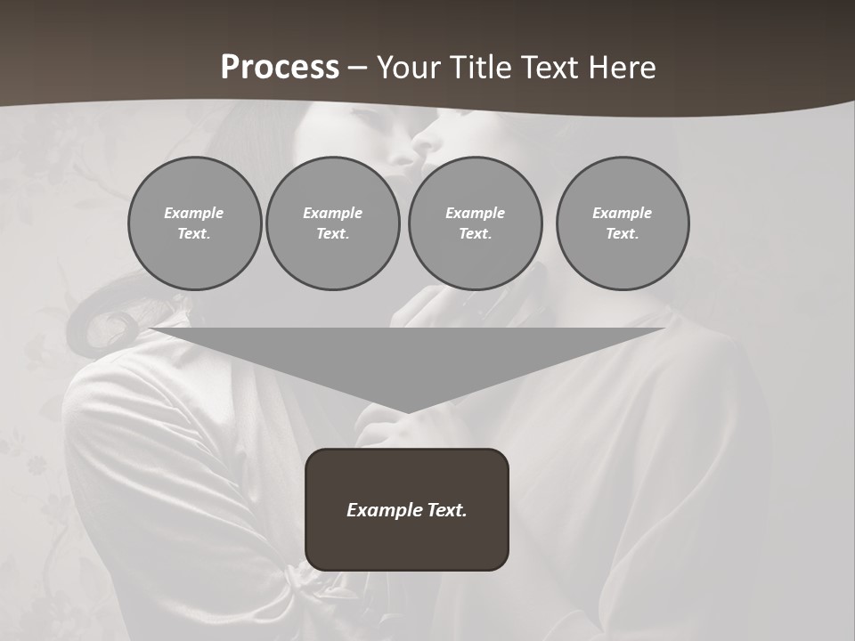 Two Women Are Touching Each Other With Their Hands PowerPoint Template