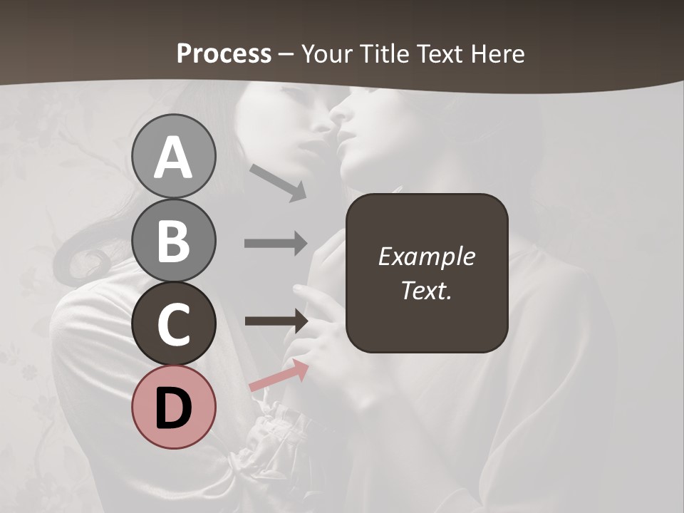Two Women Are Touching Each Other With Their Hands PowerPoint Template