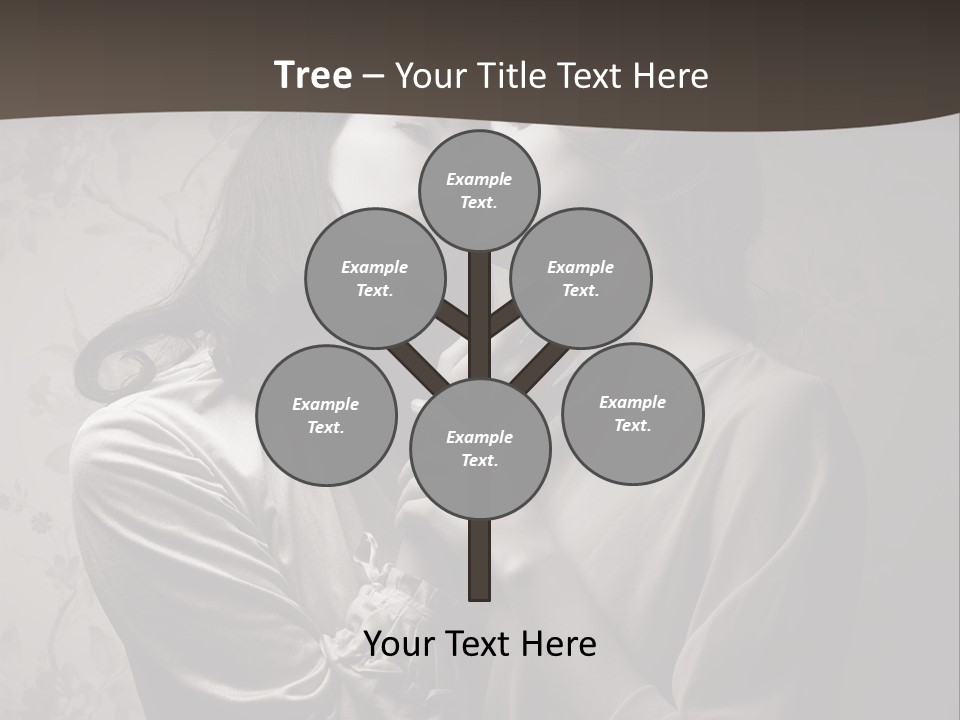 Two Women Are Touching Each Other With Their Hands PowerPoint Template
