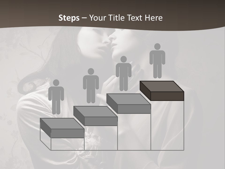 Two Women Are Touching Each Other With Their Hands PowerPoint Template