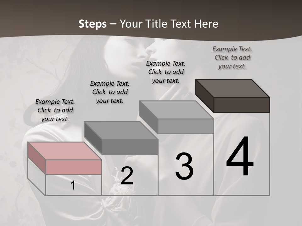 Two Women Are Touching Each Other With Their Hands PowerPoint Template