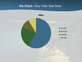 An Aerial View Of A Beach With A Mountain In The Background PowerPoint Template