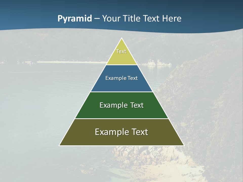 An Aerial View Of A Beach With A Mountain In The Background PowerPoint Template