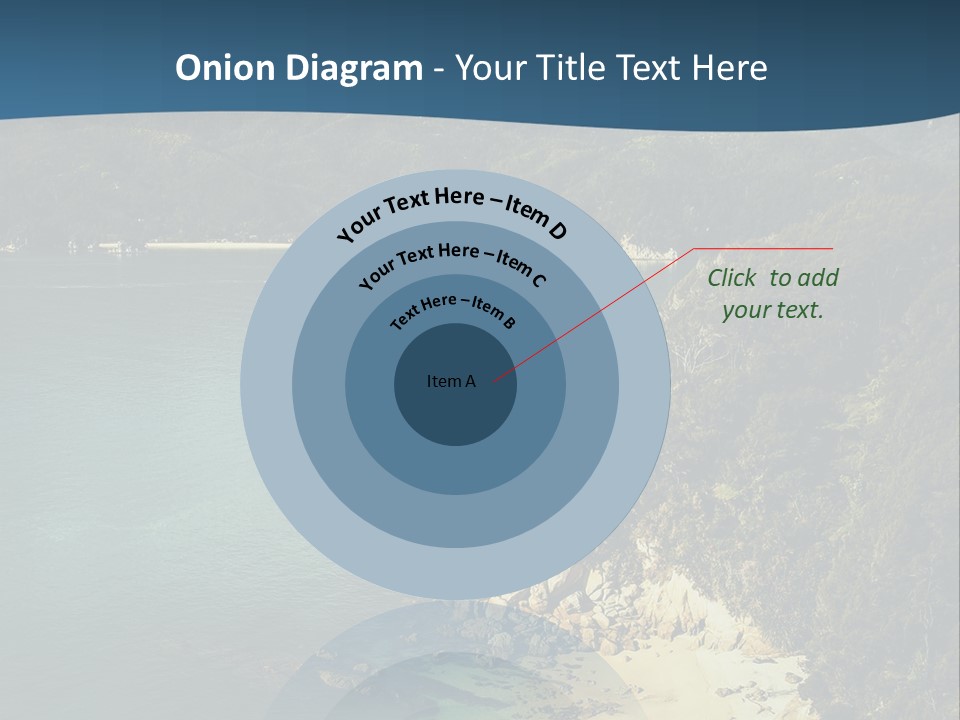 An Aerial View Of A Beach With A Mountain In The Background PowerPoint Template