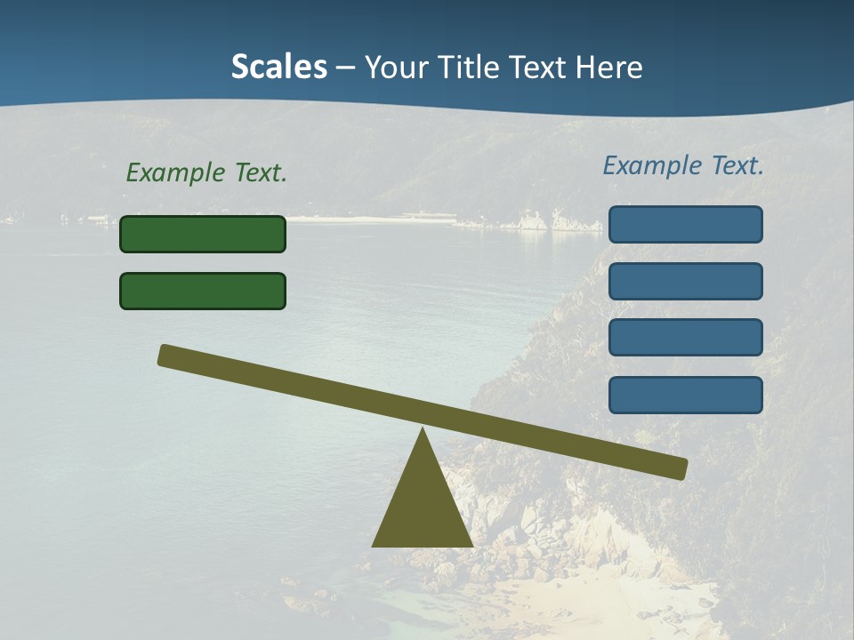 An Aerial View Of A Beach With A Mountain In The Background PowerPoint Template