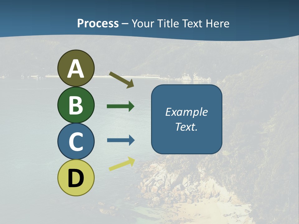 An Aerial View Of A Beach With A Mountain In The Background PowerPoint Template