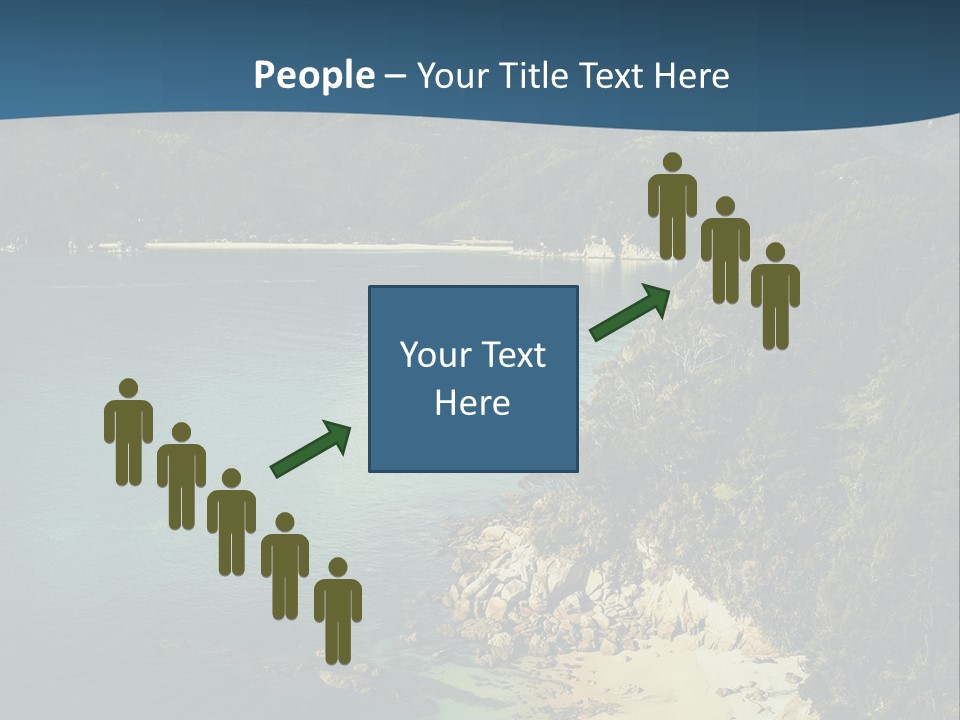 An Aerial View Of A Beach With A Mountain In The Background PowerPoint Template