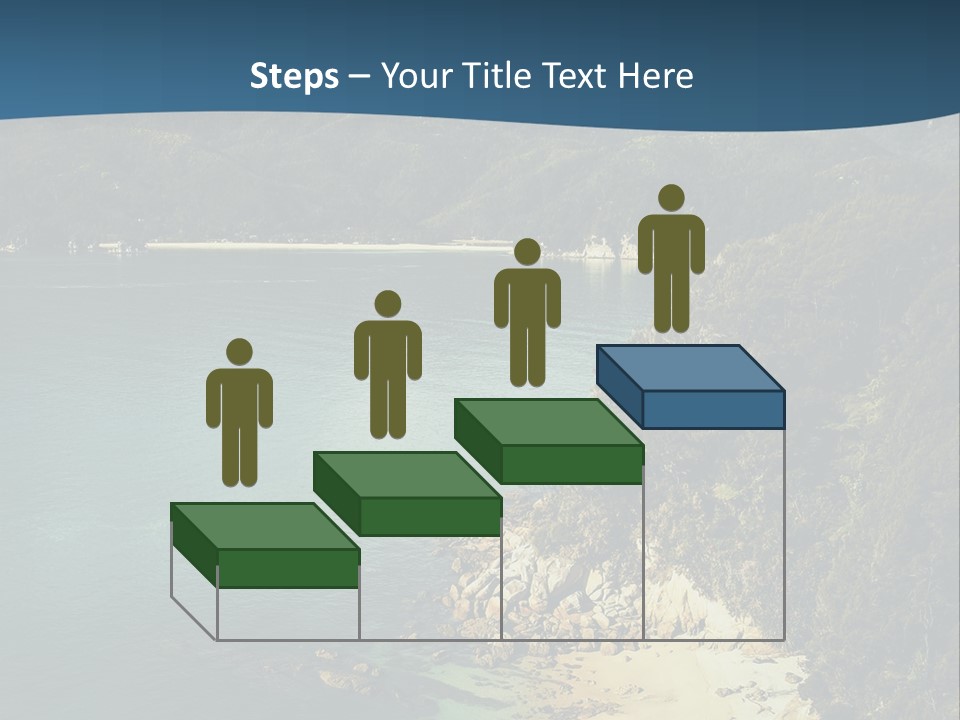 An Aerial View Of A Beach With A Mountain In The Background PowerPoint Template