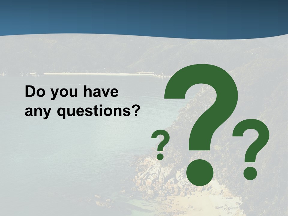 An Aerial View Of A Beach With A Mountain In The Background PowerPoint Template