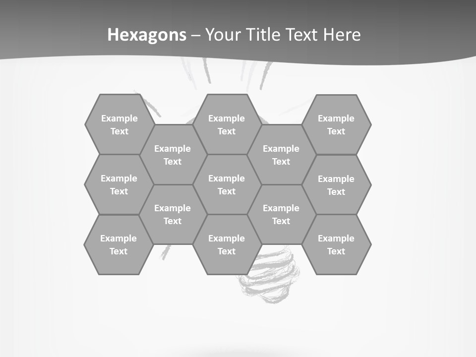 A Light Bulb With A Gray Background PowerPoint Template