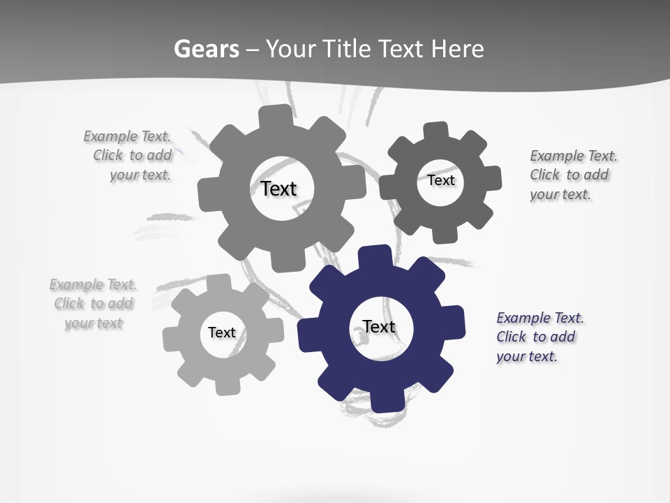 A Light Bulb With A Gray Background PowerPoint Template