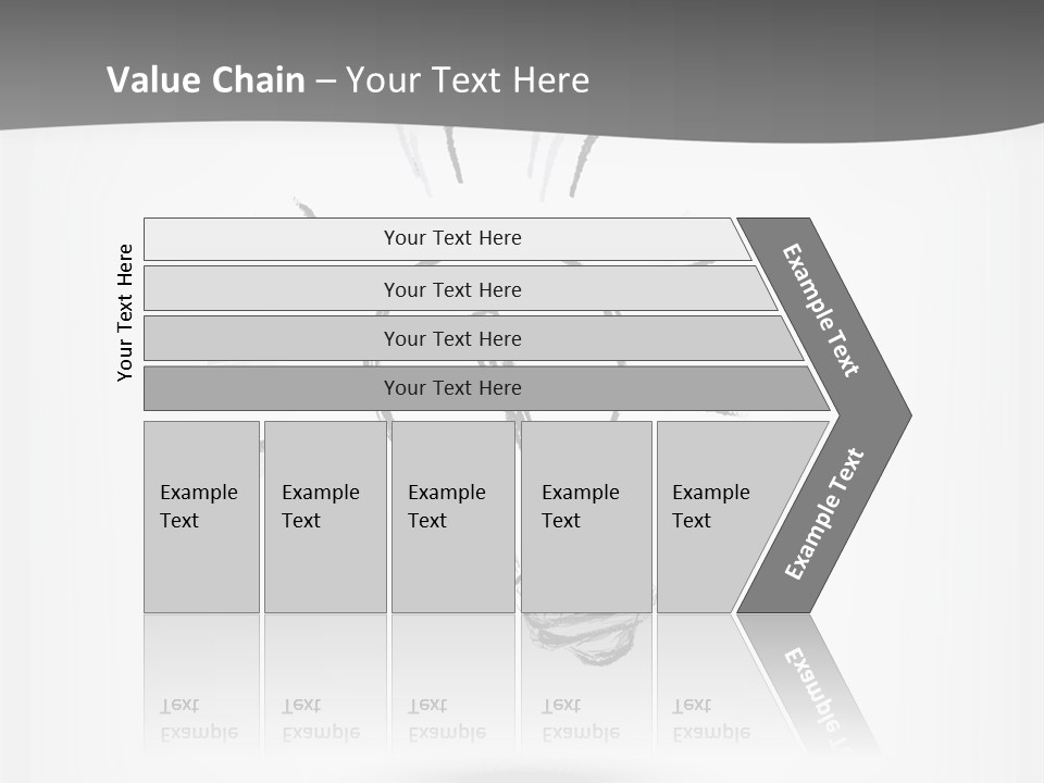 A Light Bulb With A Gray Background PowerPoint Template