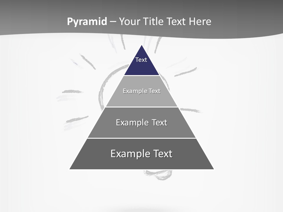 A Light Bulb With A Gray Background PowerPoint Template