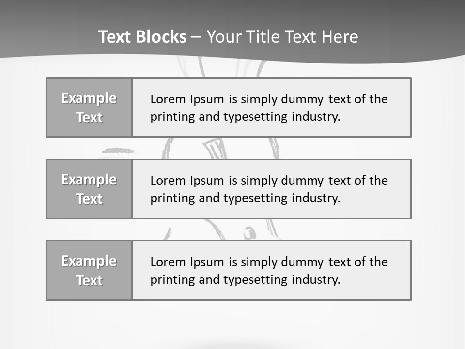 A Light Bulb With A Gray Background PowerPoint Template