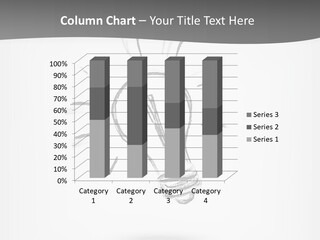 A Light Bulb With A Gray Background PowerPoint Template