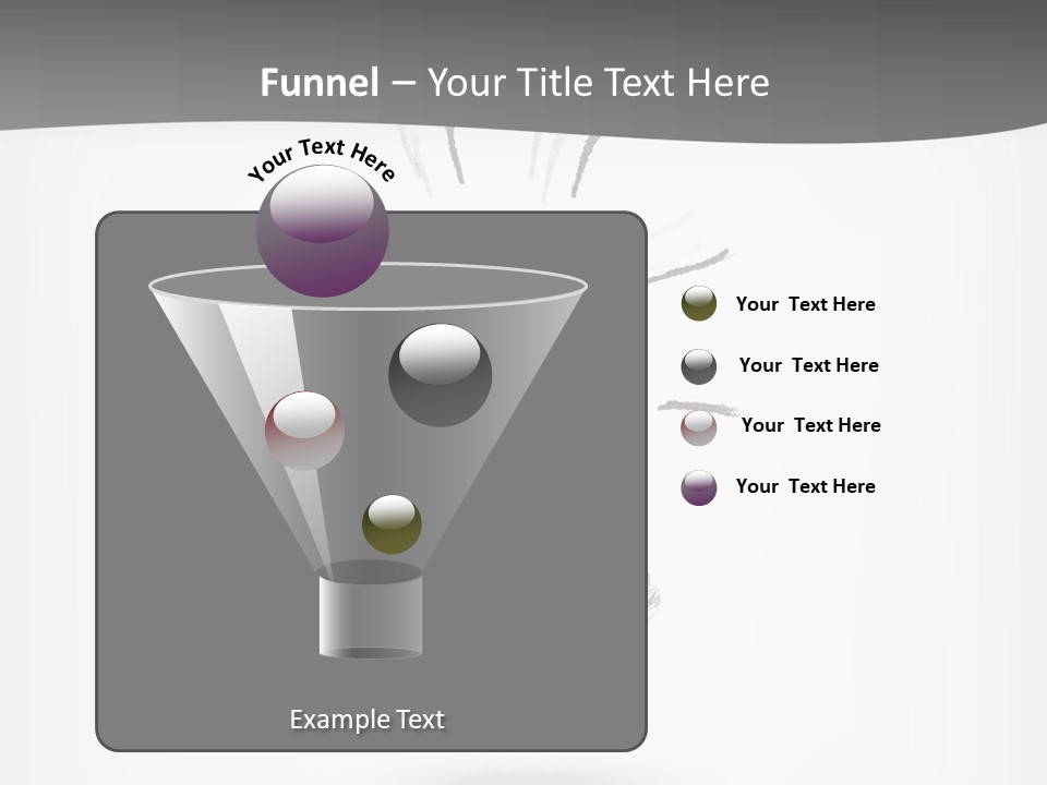 A Light Bulb With A Gray Background PowerPoint Template