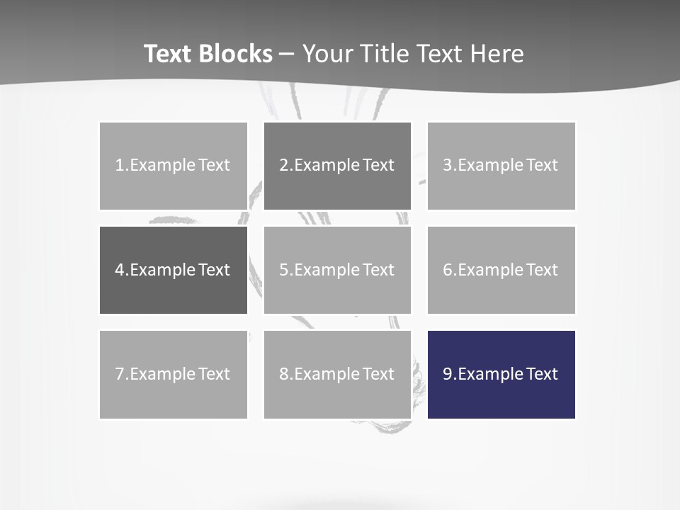 A Light Bulb With A Gray Background PowerPoint Template