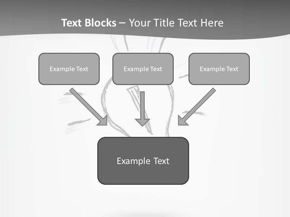 A Light Bulb With A Gray Background PowerPoint Template