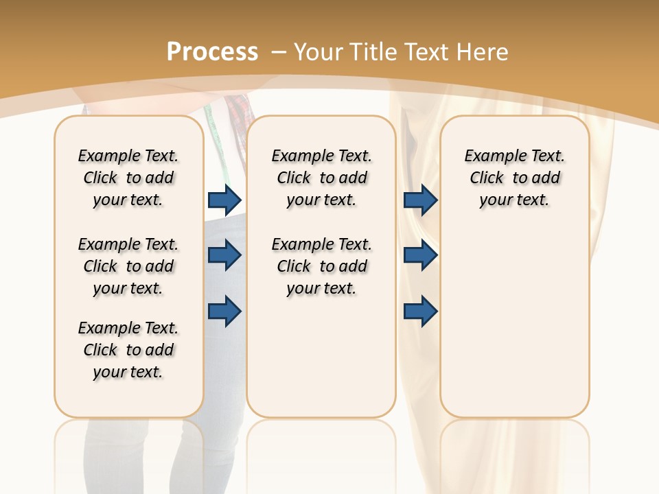 A Woman Standing Next To A Dress On A Mannequin PowerPoint Template