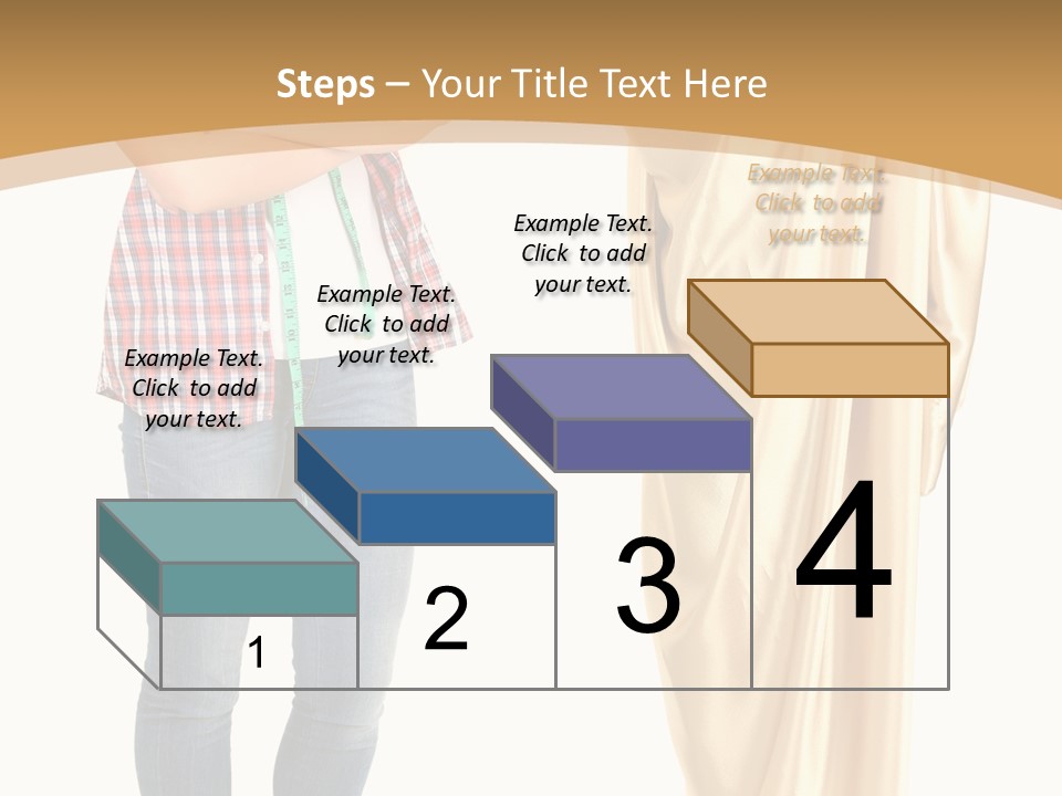 A Woman Standing Next To A Dress On A Mannequin PowerPoint Template