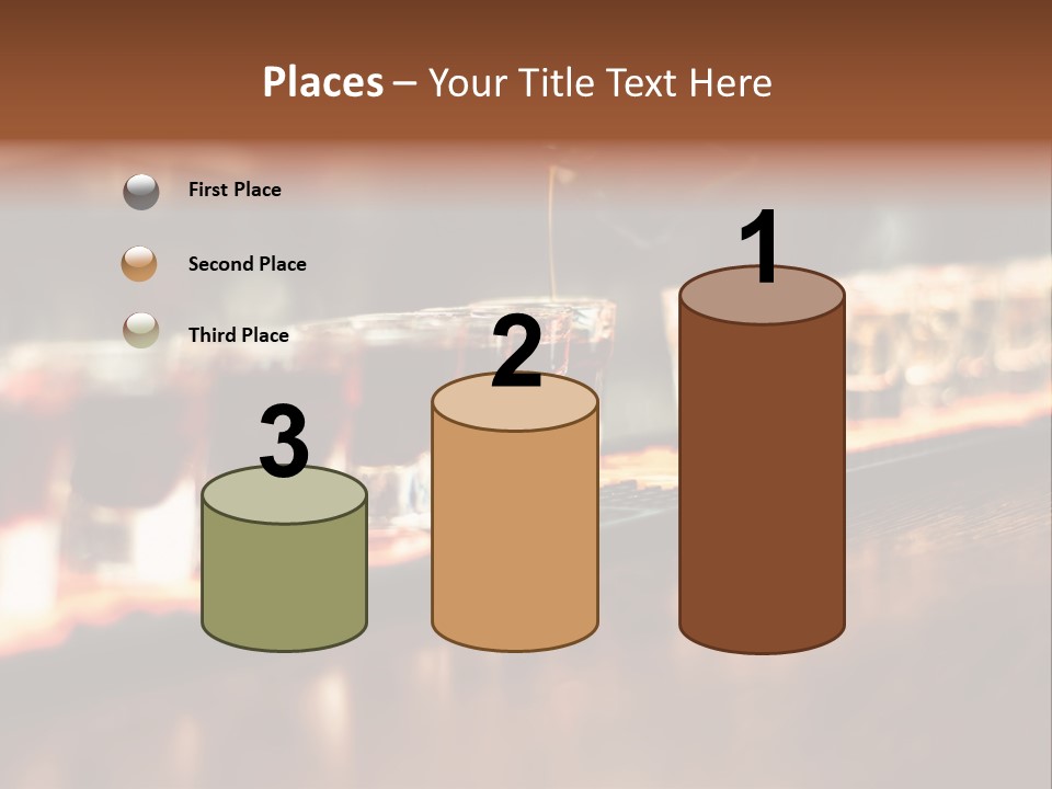 A Person Pouring A Beverage Into A Row Of Glasses PowerPoint Template