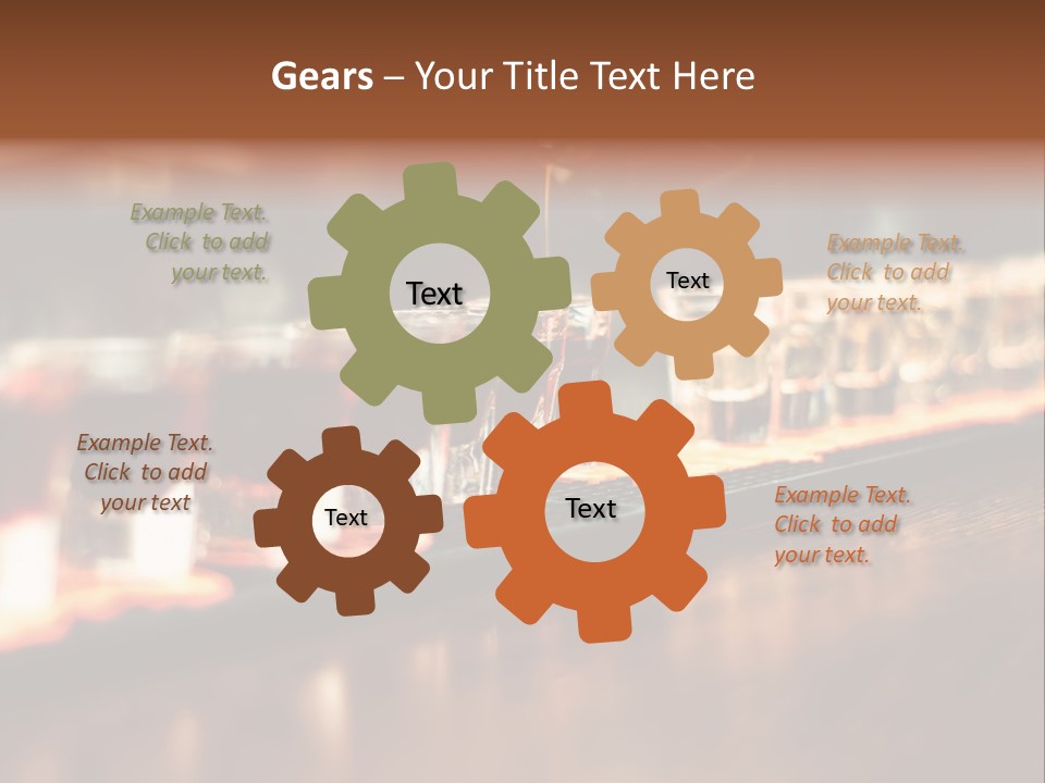 A Person Pouring A Beverage Into A Row Of Glasses PowerPoint Template