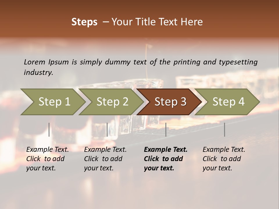 A Person Pouring A Beverage Into A Row Of Glasses PowerPoint Template