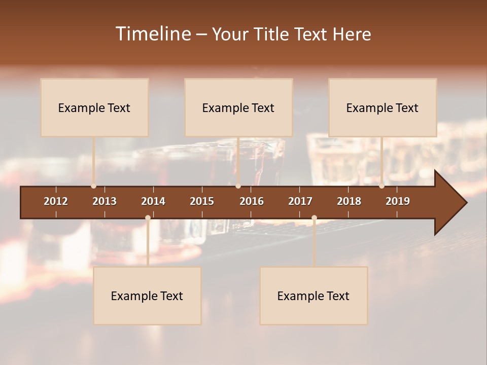 A Person Pouring A Beverage Into A Row Of Glasses PowerPoint Template