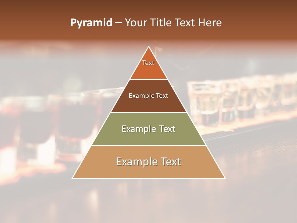 A Person Pouring A Beverage Into A Row Of Glasses PowerPoint Template