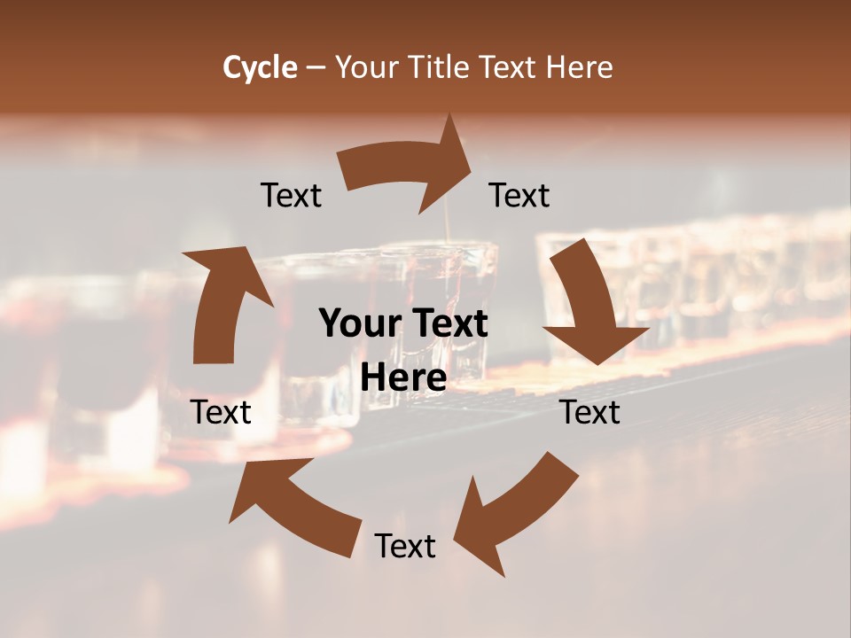 A Person Pouring A Beverage Into A Row Of Glasses PowerPoint Template
