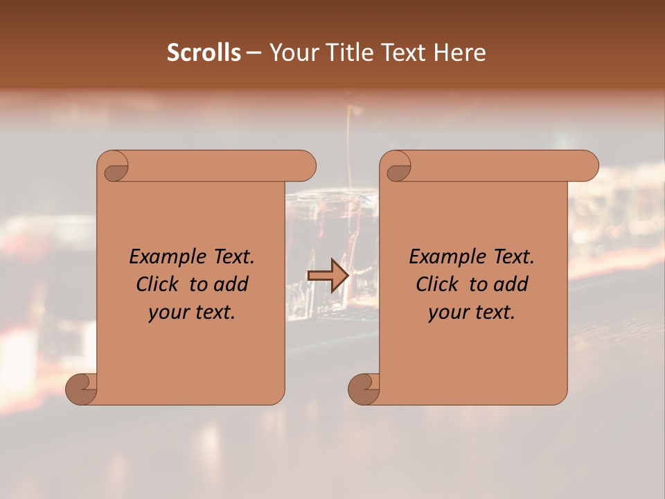 A Person Pouring A Beverage Into A Row Of Glasses PowerPoint Template