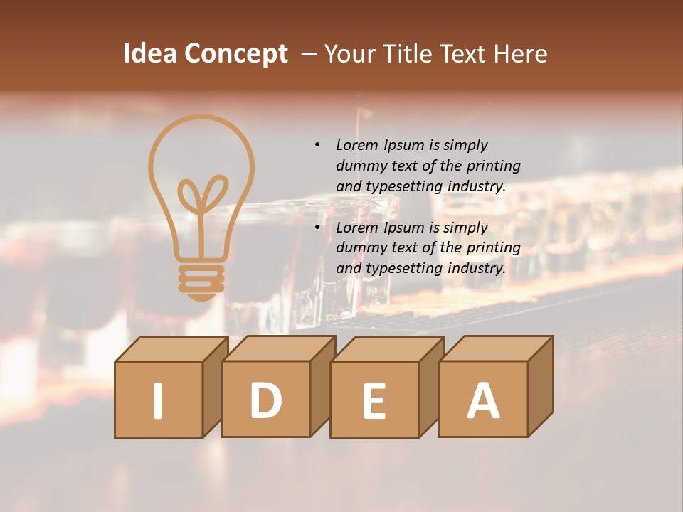 A Person Pouring A Beverage Into A Row Of Glasses PowerPoint Template