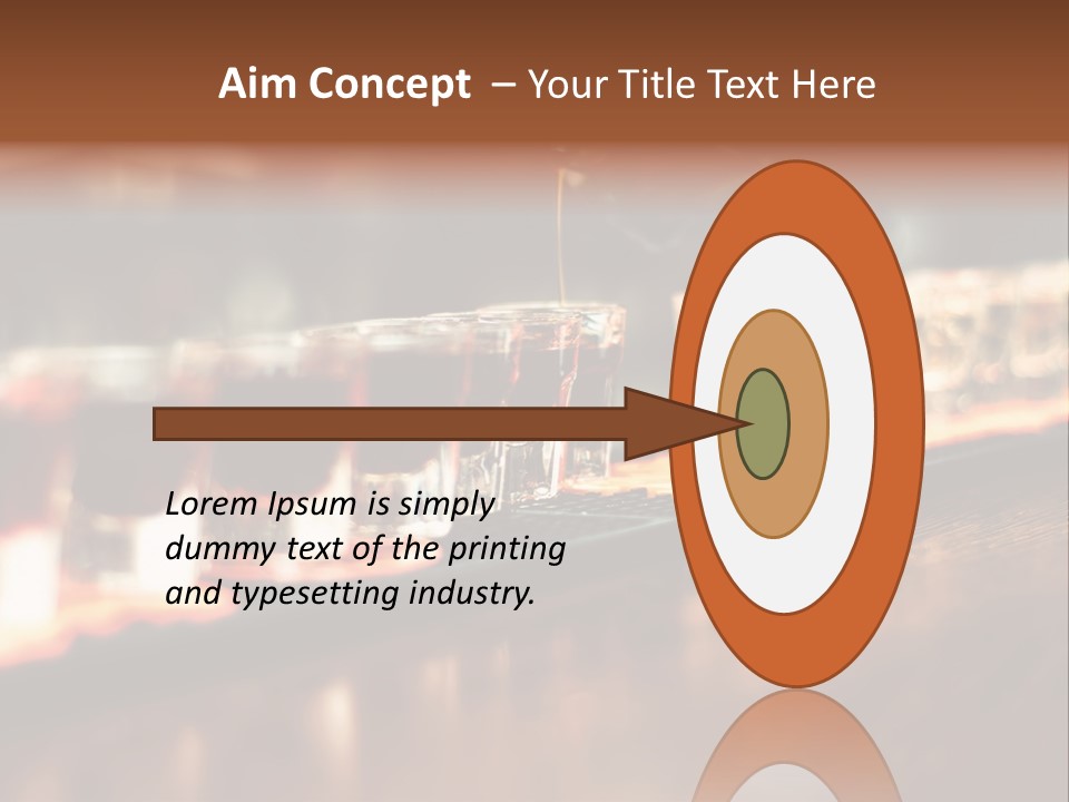 A Person Pouring A Beverage Into A Row Of Glasses PowerPoint Template