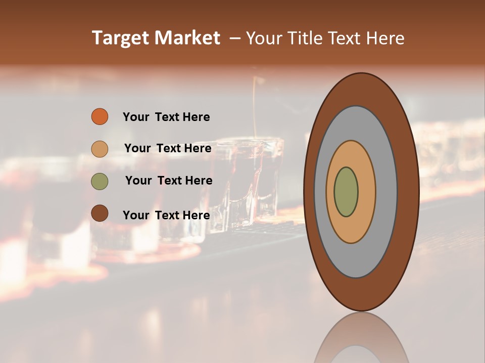 A Person Pouring A Beverage Into A Row Of Glasses PowerPoint Template