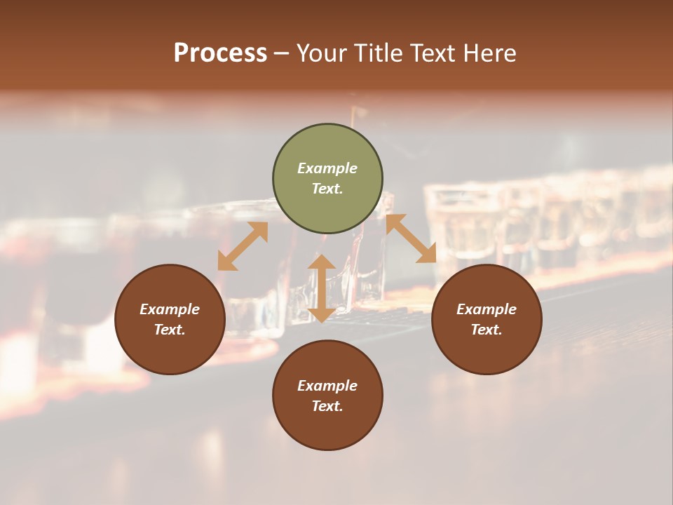 A Person Pouring A Beverage Into A Row Of Glasses PowerPoint Template