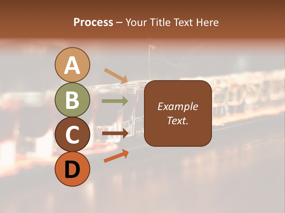 A Person Pouring A Beverage Into A Row Of Glasses PowerPoint Template