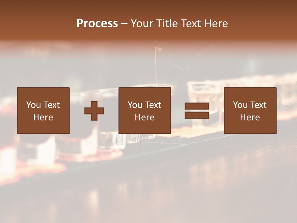 A Person Pouring A Beverage Into A Row Of Glasses PowerPoint Template
