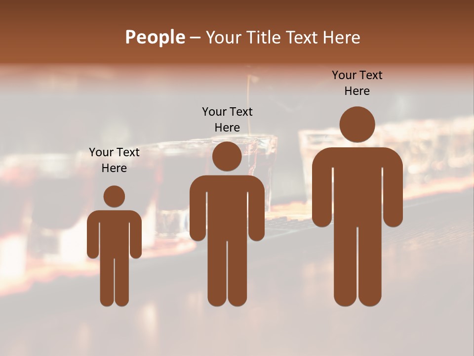 A Person Pouring A Beverage Into A Row Of Glasses PowerPoint Template