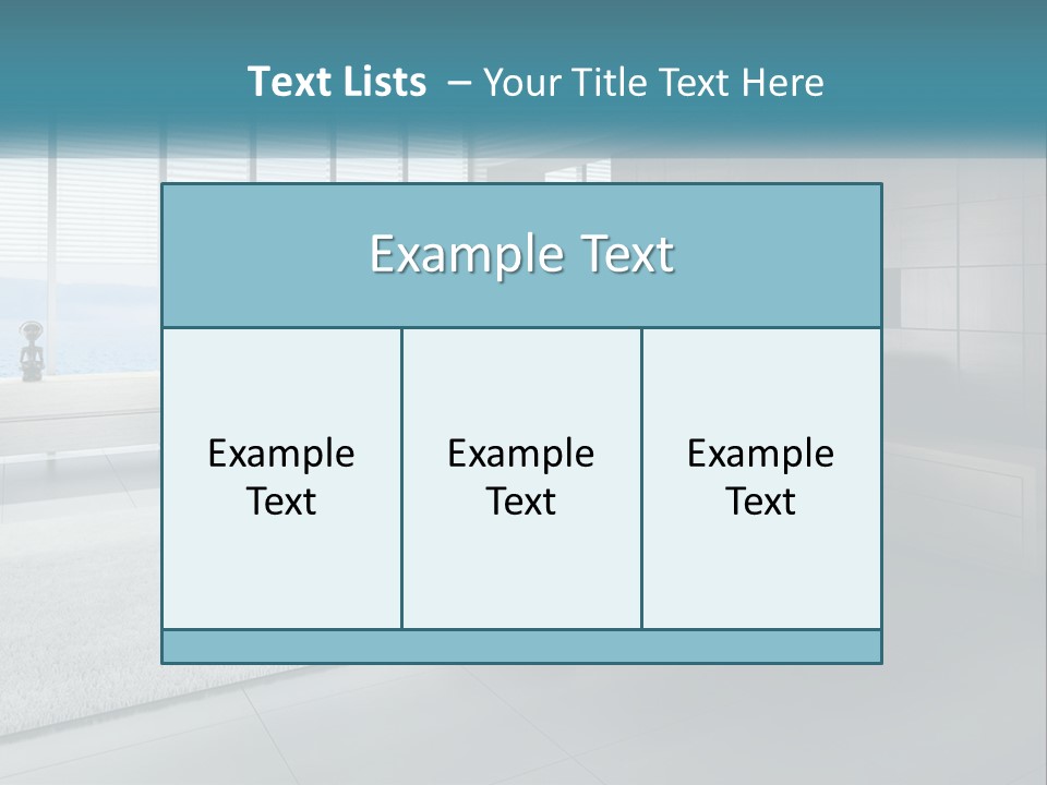 A Bedroom With A Large Bed And A Large Window PowerPoint Template