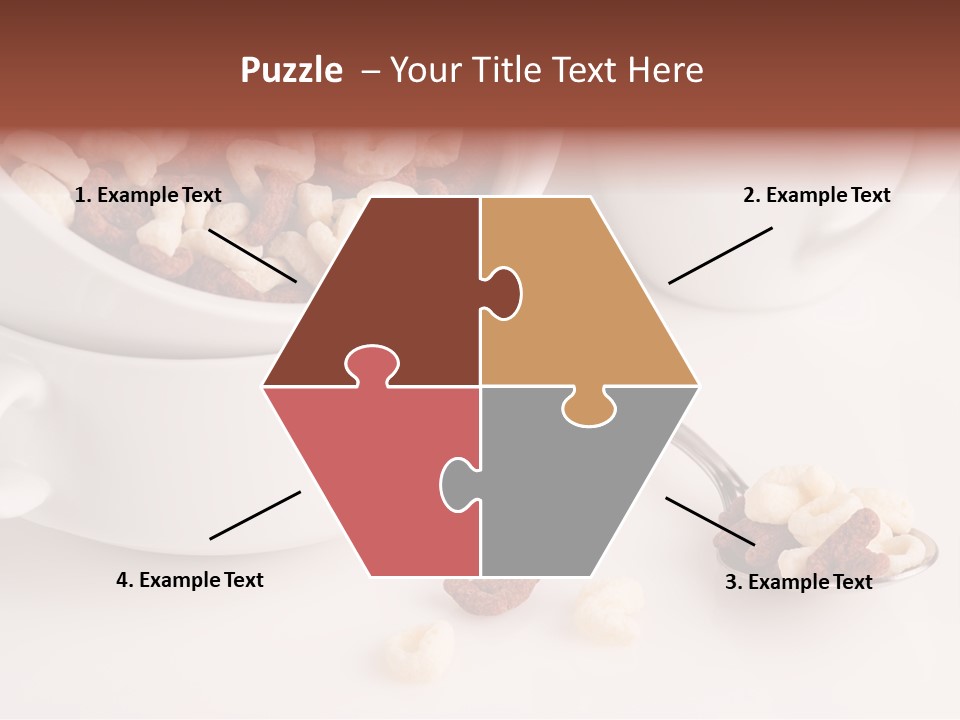 A Bowl Of Cereal With A Spoon Next To It PowerPoint Template