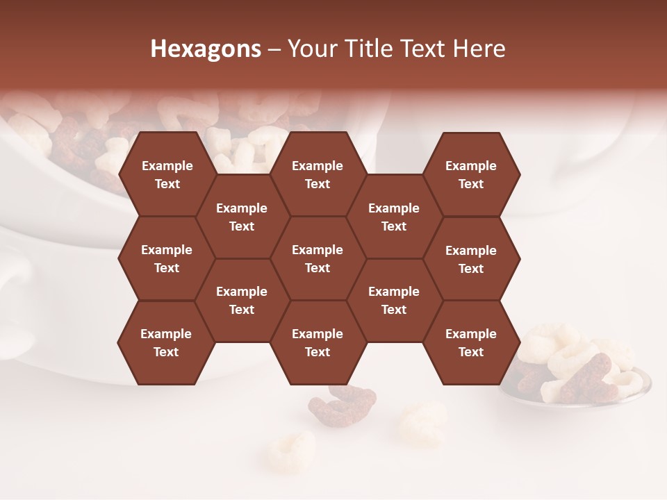 A Bowl Of Cereal With A Spoon Next To It PowerPoint Template