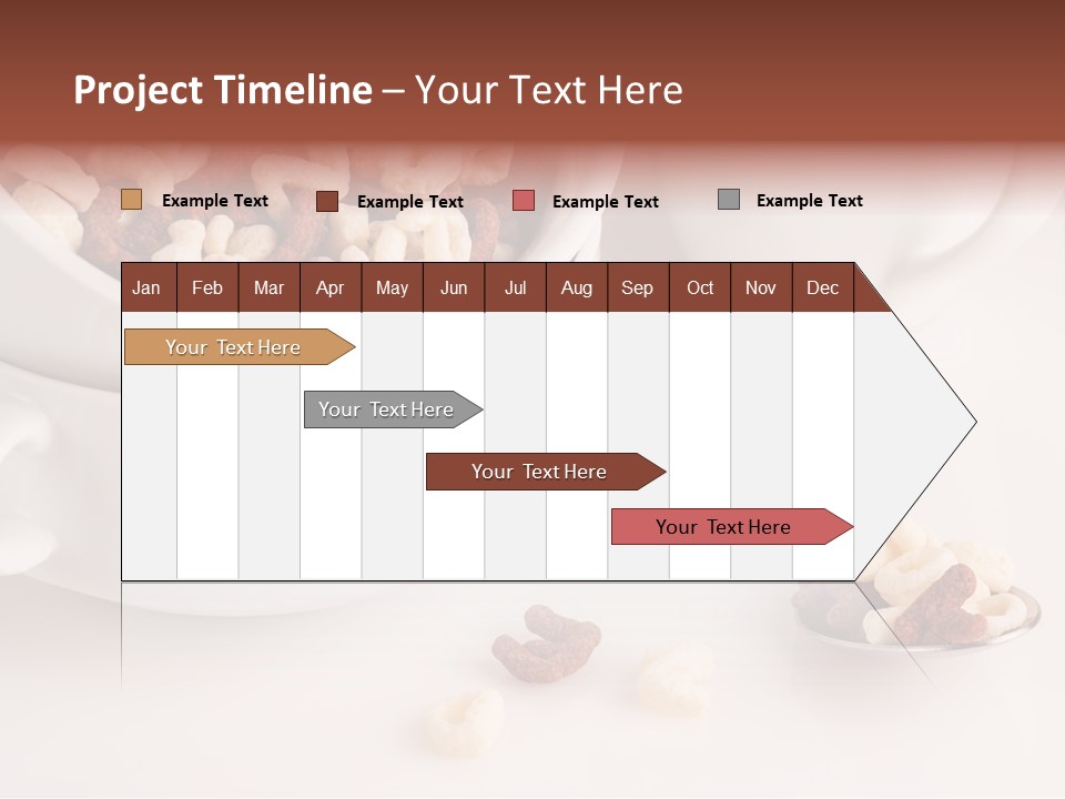 A Bowl Of Cereal With A Spoon Next To It PowerPoint Template