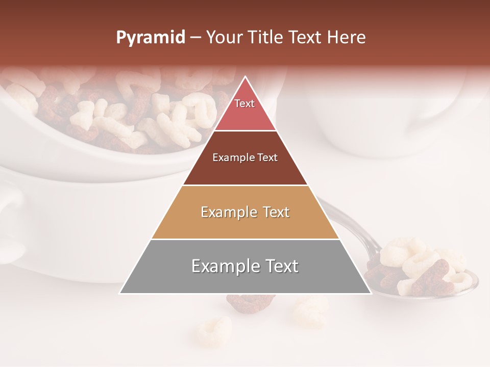 A Bowl Of Cereal With A Spoon Next To It PowerPoint Template